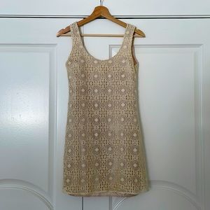 Brigid Catiis Lace Cream Dress. Size Small - image 1